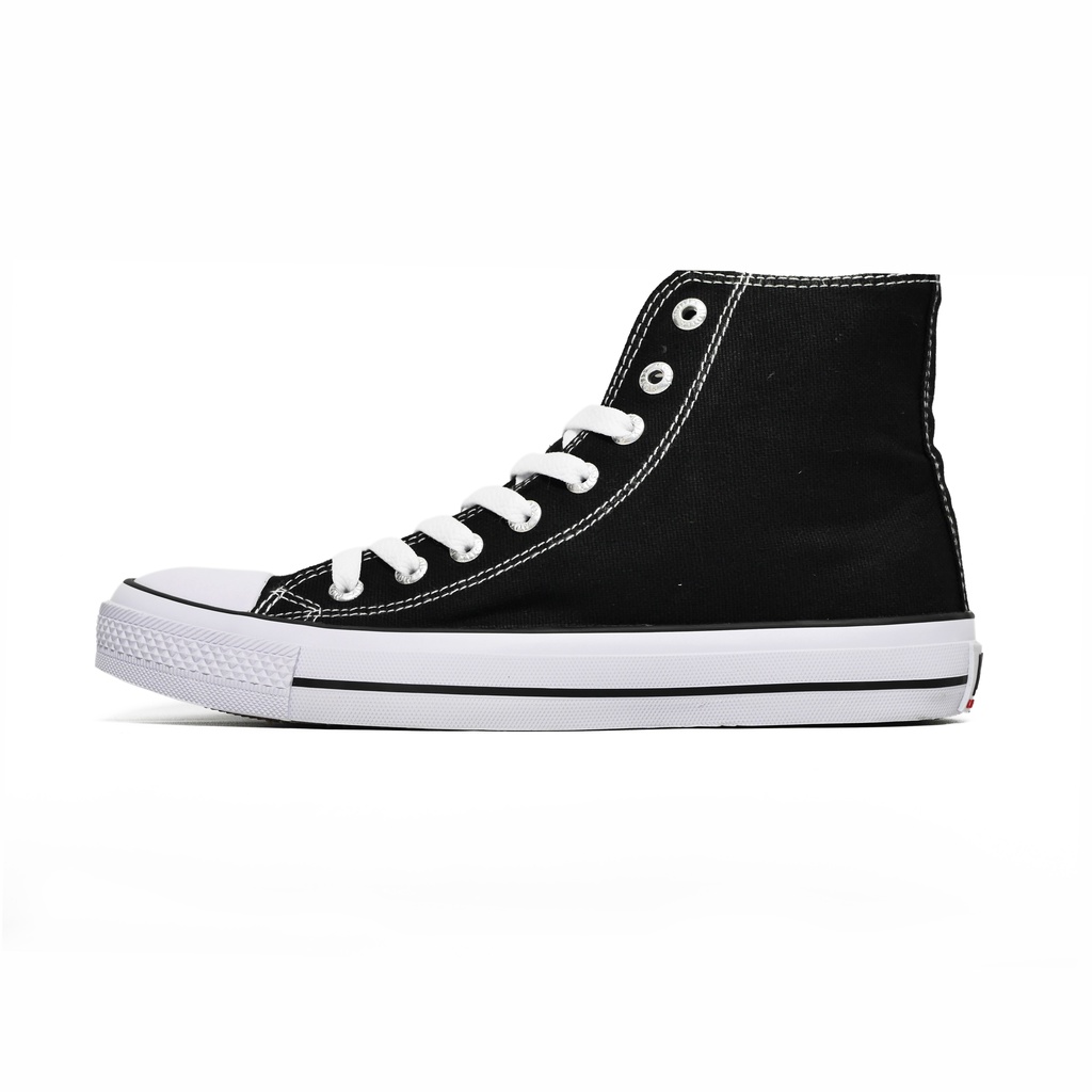 Sepatu Motix School Hi Black White Original