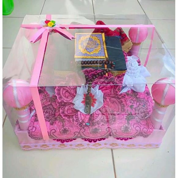 LAMARAN Mahar Nikah Hantaran seperangkat alat sholat komplit segi empat murah