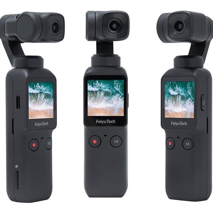 Barang Baru Feiyu Pocket New Smart Compact 4K 6-Axis Stabilized Handheld Camera