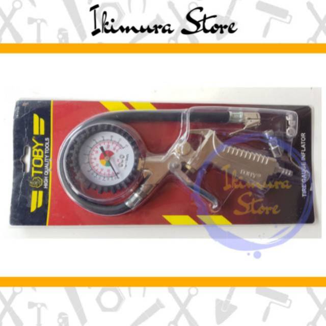 Alat Pengukur Angin Tekanan Ban 3 In 1 TOBY / Tire Pressure Gauge