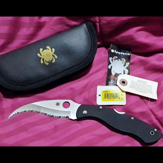 PISAU LIPAT SPYDERCO CIVILIAN VG10 SERRATED MADE IN JAPAN DSFG46316