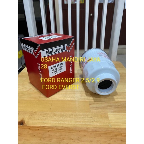 FUEL FILTER FILTER SOLAR FORD RANGER 2.5 2.9 EVERST WL81-13-ZA56