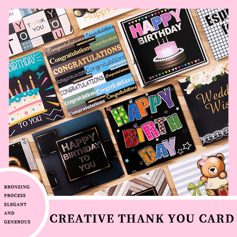 Selamat Ulang Tahun Kartu Ucapan Terima Kasih Perlengkapan Pernikahan Kartu Hadiah Liburan-ol