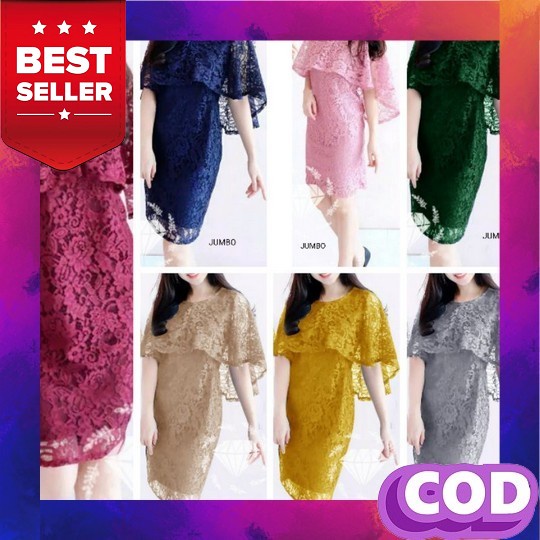 Dress Wanita Dres Premium Dres Casual Drees Pesta Dress Baju Pesta Import Gaun Party Deres Brokat Dr