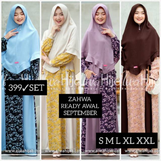 Gamis Zahwa Original By alwa hijab syar'i