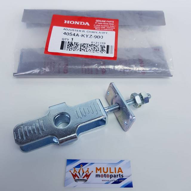 ANTING ANTING STELAN RANTAI SUPRA X 125 HELM IN
Part number : 4054A-KYZ-900 ADJUSTER CHAIN ASSY