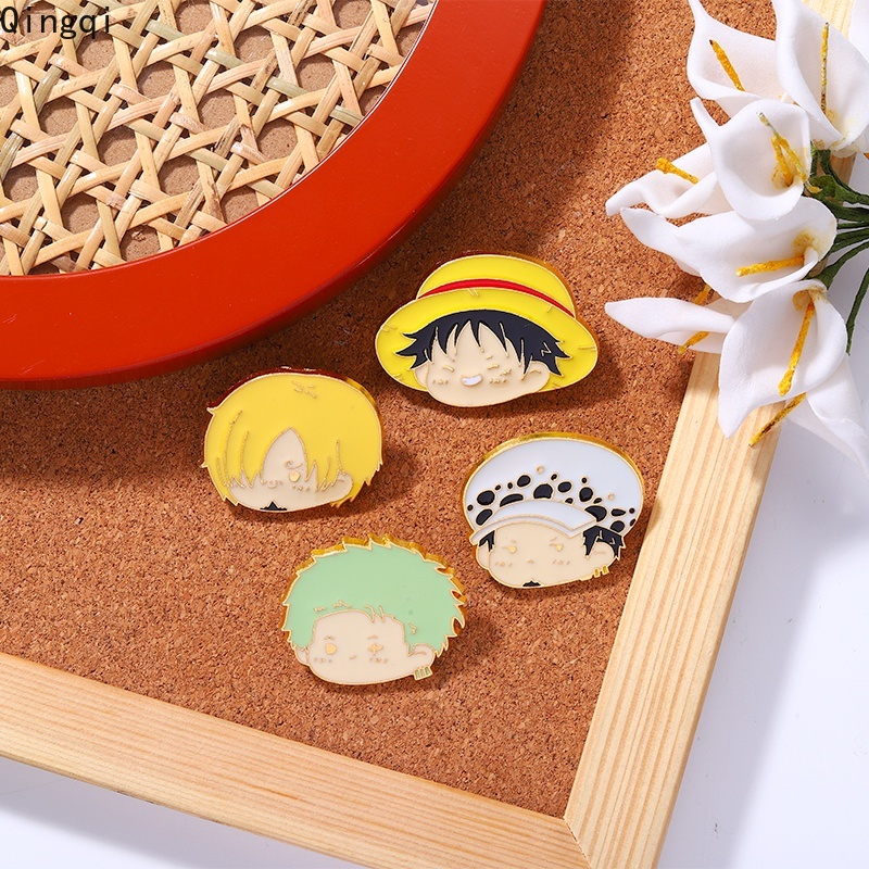 Bros Pin Enamel Desain Karakter Anime One Piece Untuk Hadiah Teman