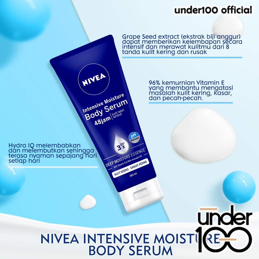 ❤ UNDER100 ❤ NIVEA Body Serum Extra White | Night | Repair Care Protect | Radiant | Glow | Hijab 180ml