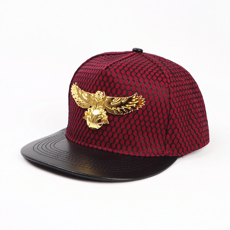 TOPI SNAPBACK IMPORT ASIA EROPA AMERIKA KOREA BURUNG EMAS MEWAH HIP HOP JY5