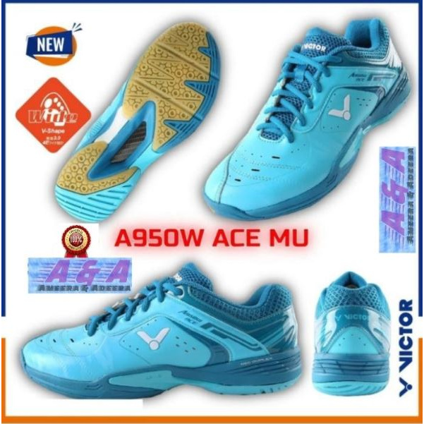 New  Sepatu Badminton Victo A 950 / A950 W Ace MU