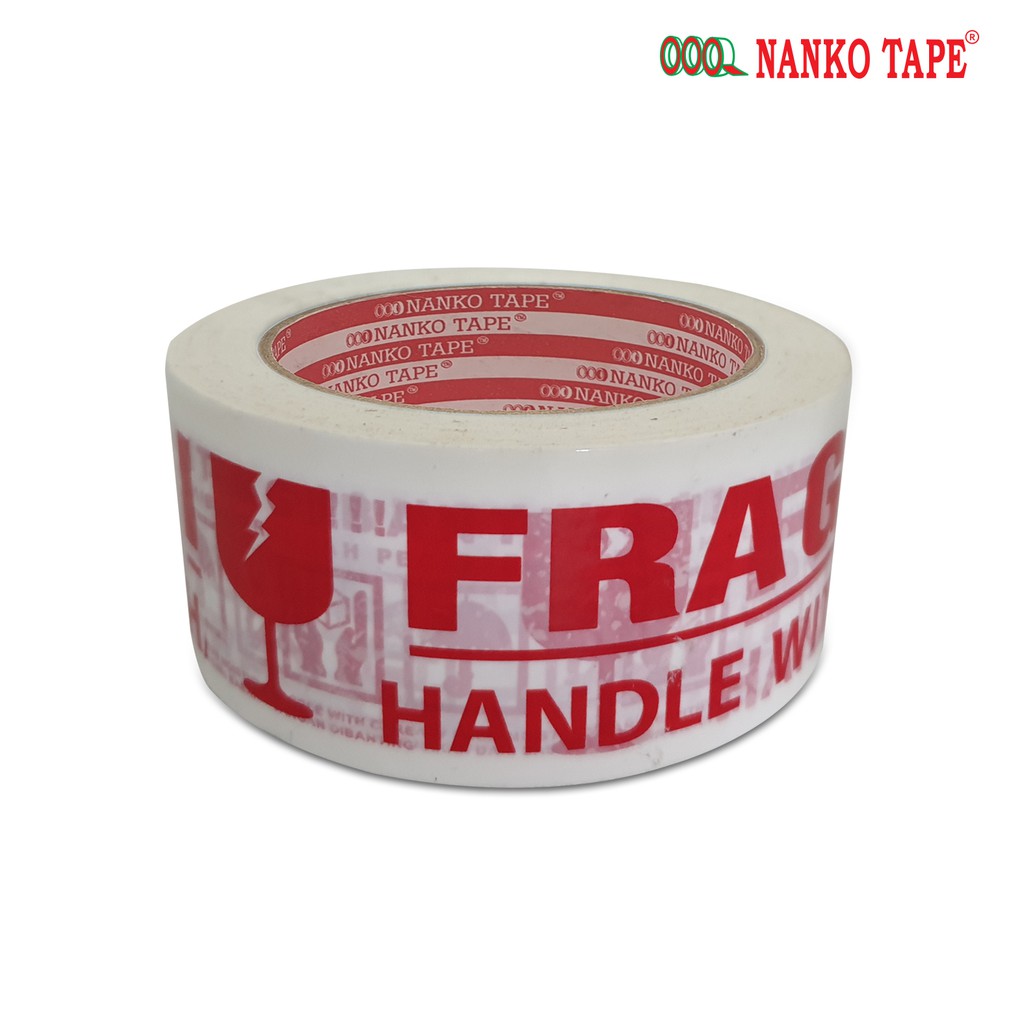 

Nanko Merah OPP Tape Fragile 48mm x 90y Putih