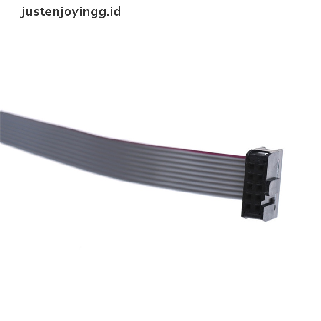 // justenjoyingg.id // Motherboard Serial 9Pin RS232 DB9 Com Port Ribbon Cable Connector Bracket Slot ~