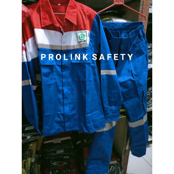 SETELAN SERAGAM BAJU SAFETY PERTAMINA REAL PICTURE