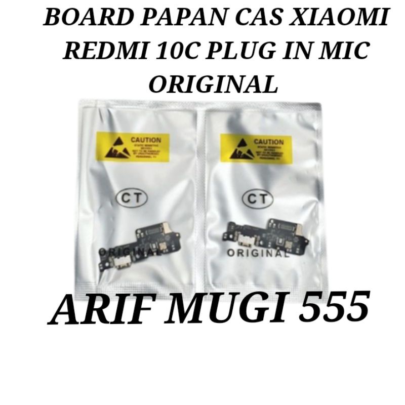 BOARD PAPAN KONEKTOR CONEKTOR CAS CHARGER XIAOMI REDMI 10C PLUG IN MIC ORIGINAL