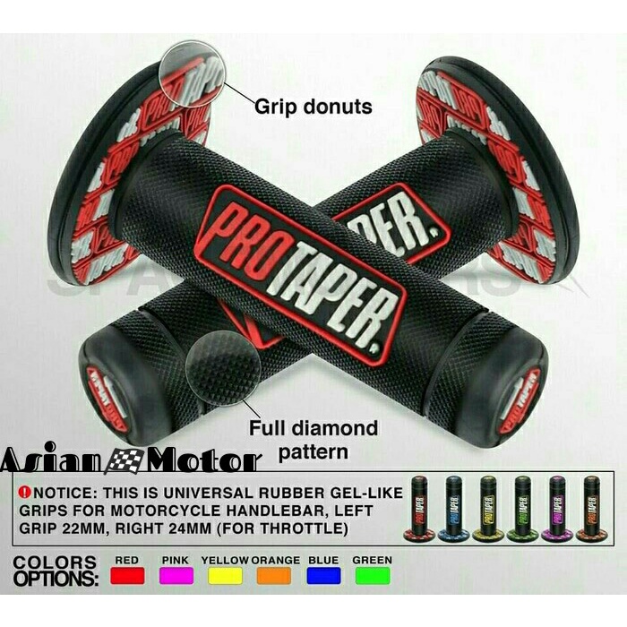 Handgrip Hand Grip Motor Protaper Motif Full Diamond Handfat Hand Fat Empuk Dan Nyaman Original UNIVERSAL