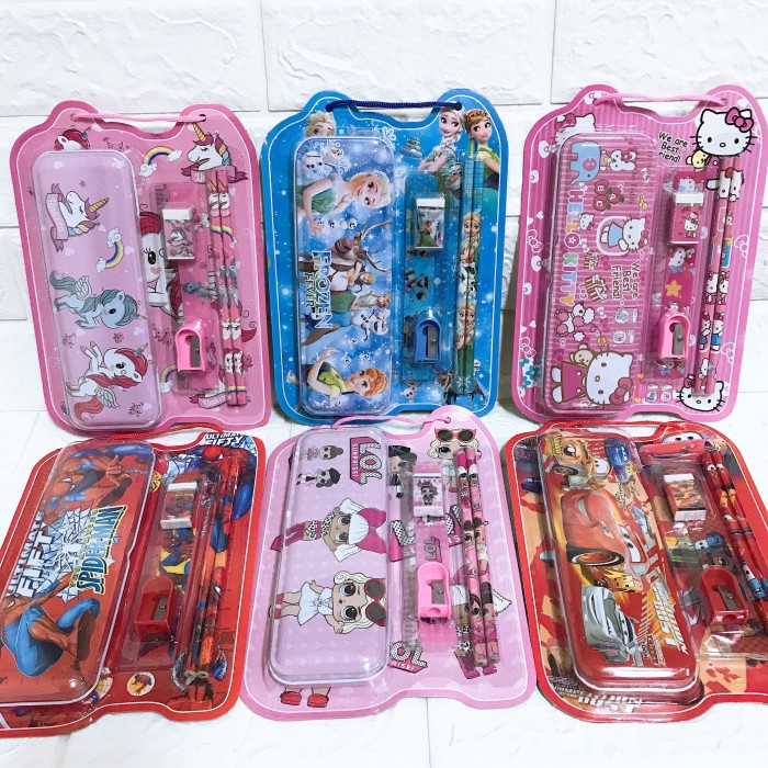 

Update Set Alat Tulis + Kotak Pensil (Wj8188) Set 6 In 1 Karakter Berkualitas