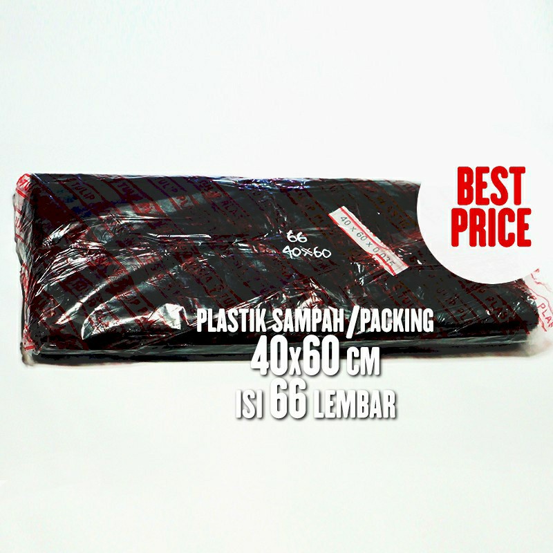 1pcs Plastik Sampah 40x60