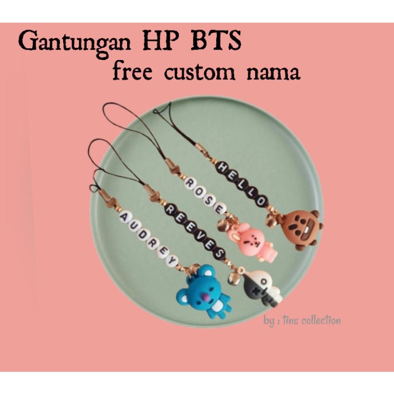 Gantungan Kunci Custom Nama / Gantungan BTS BT21