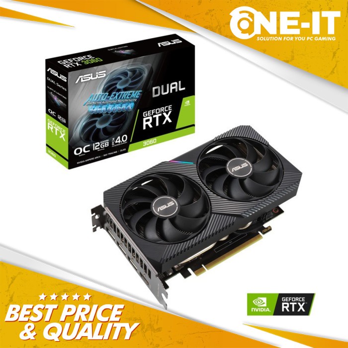 VGA ASUS DUAL RTX 3060 V2 OC 12G O12G 12GB GDDR6