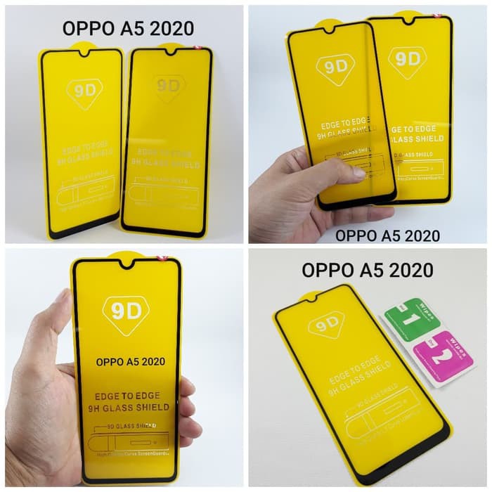 OPPO A9 A5 2020 A92 A52 TEMPERED GLASS FULL COVER 6D 9D 11D SCREEN GUARD