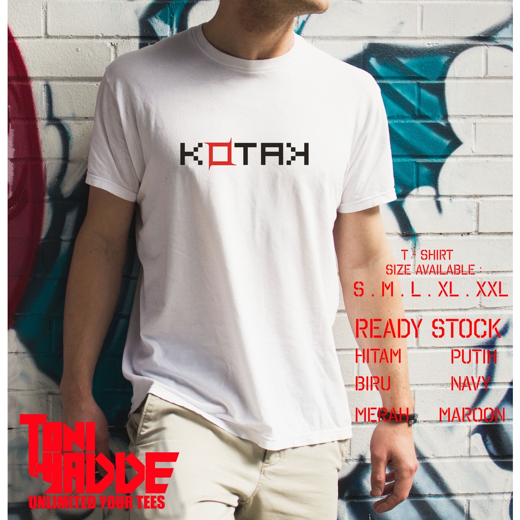 Kaos Baju Logo Kotak Band / Kaos Music / Band Indonesia