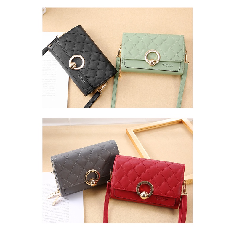 Dompet HP / Tas Kulit / Tas Selempang Wanita Impor / Tas Bahu / Sling Bag / Korean Bag / Woman Bag / 350