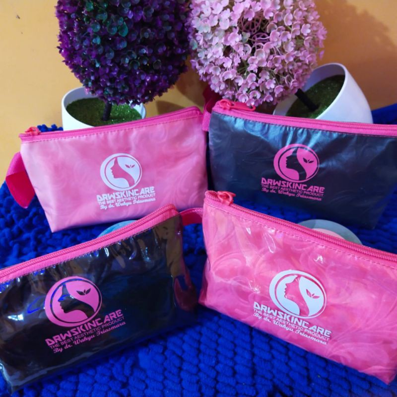 Pounch drw skincare / pounch custom / pounch skincare kosmetik / dompet drw / dompet drw skincare
