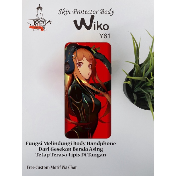 Dapat 2pcs Garskin HP Wiko Y61 Motifanime  - Free Custom Motif
