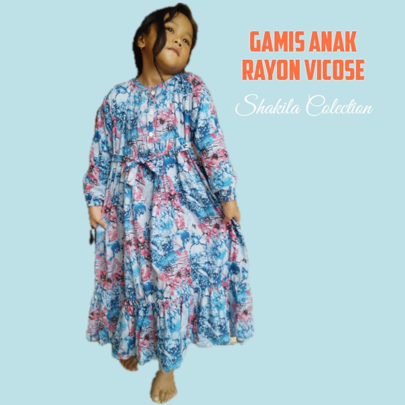 gamis anak rayon