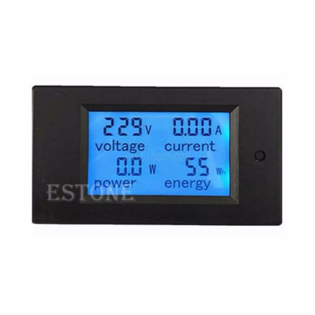 20A Daya Meter AC 80-260 V LCD Digital Volt Watt Meter Ammeter Voltmeter