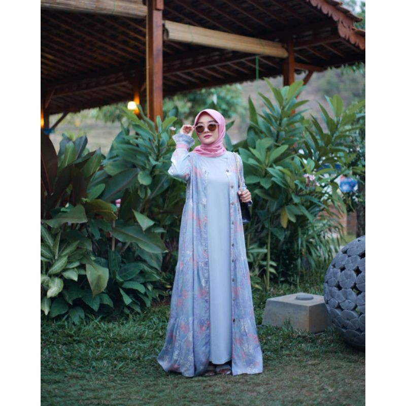 Gamis Dress Rayon Homiku original by Khairin Hijab