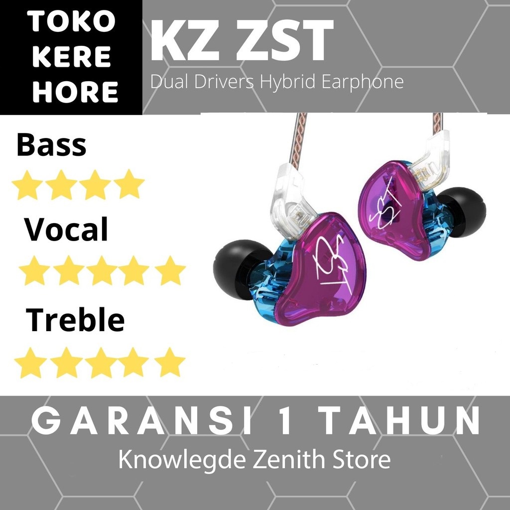 IEM Knowledge Zenith  KZ - ZST Hybrid with Mic