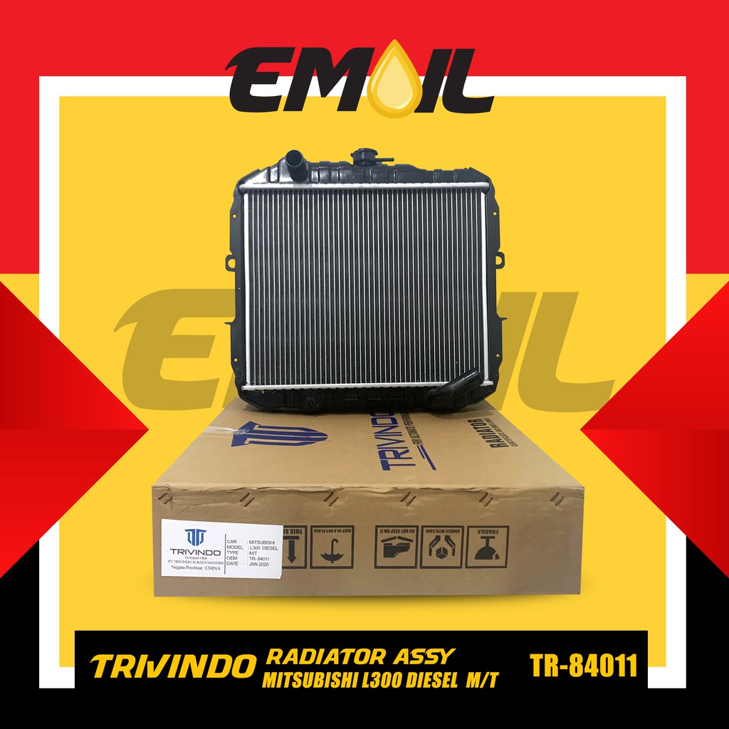 Radiator assy Mitsubishi L300 Diesel MT MANUAL TR-84011 merk Trivindo