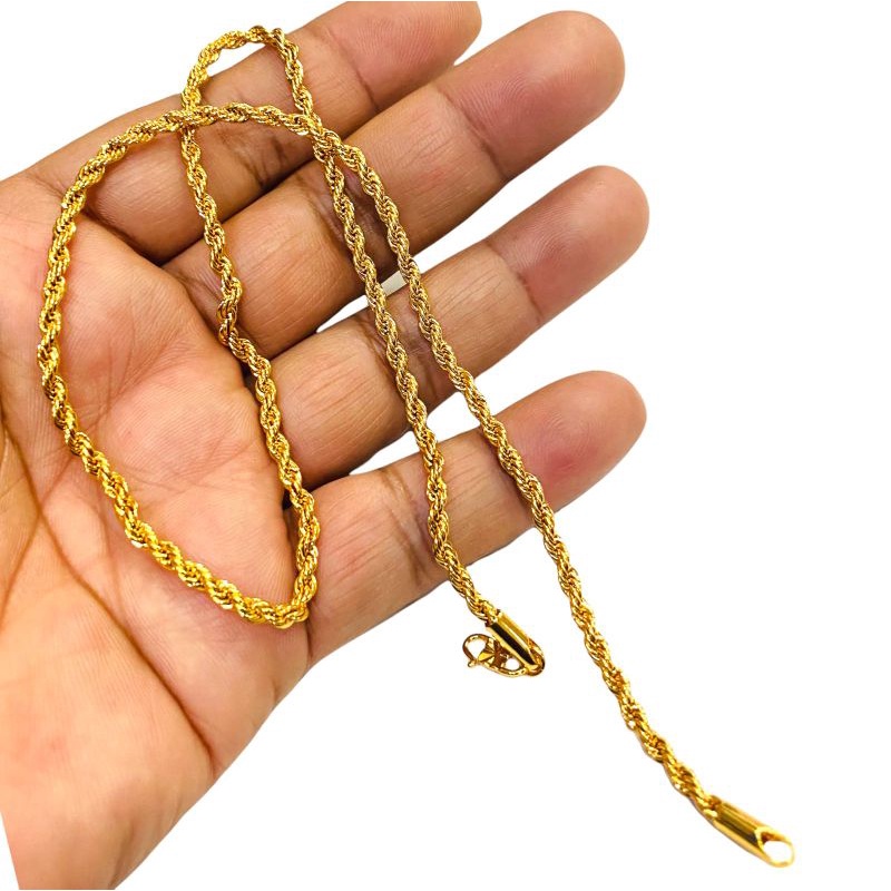 Kalung wanita / lapis emas / kalung tambang jumbo