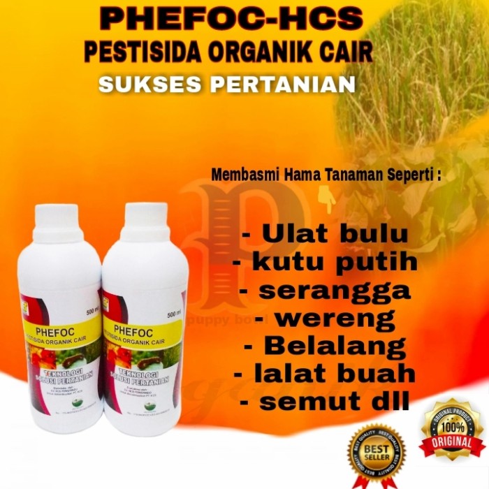 PRODUK TERBARU - PEMBASMI ULAT BULU/PEMBASMI HAMA DAUN/OBAT HAMA TANAMAN PHEFOC HCS