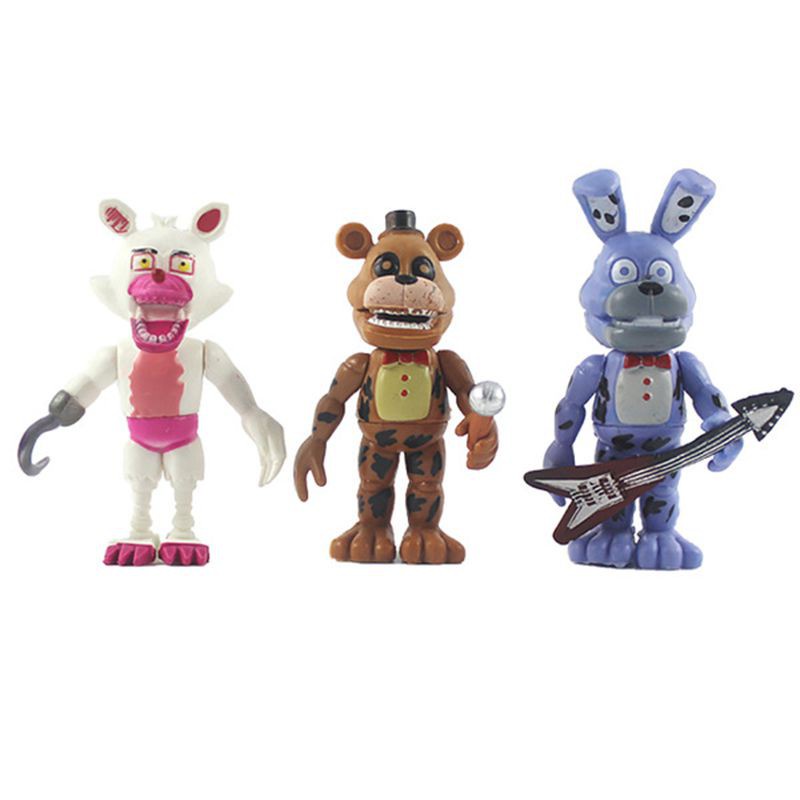 6pcs FNAF Five Nights At Freddy's Action Figures Mini Figurines Fans Gift