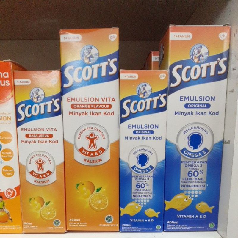 SCOTT'S EMULSION ORIGINAL 200ML/400ML