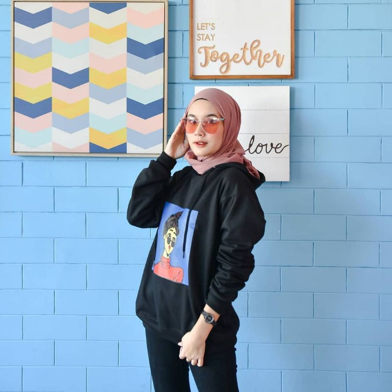 GIRL INOCE HOODIE FLEECE WANITA - PRIA FASHION STYLE'