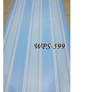  zdw 352 Wallpaper Sticker Garis  Biru  Putih  WPS599 Stiker 