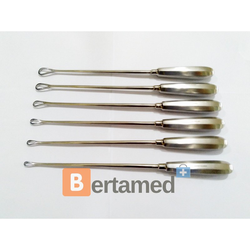 Sims Uterine Curette Set of 6 / Sendok Kuret