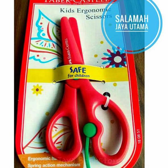 

Readystock KJMTM Kids Ergonomic Scissors Faber Castell / Gunting Anak Faber Castell 88
