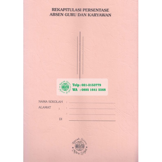 Rekapitulasi Absen Guru dan Karyawan