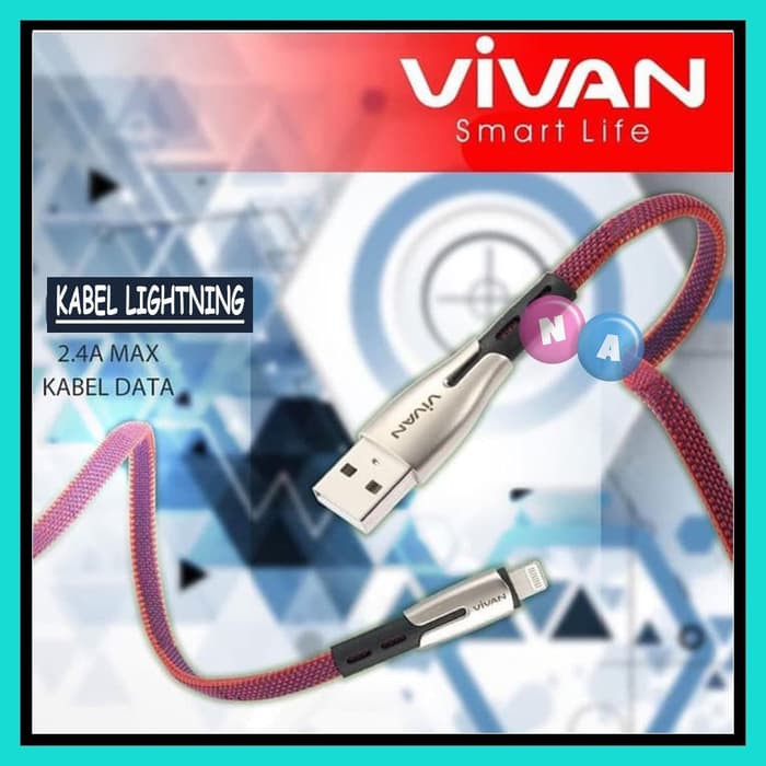 NA - Kabel Lightning 2A Fast Charging Vivan - Kabel Data Iphone TK-L