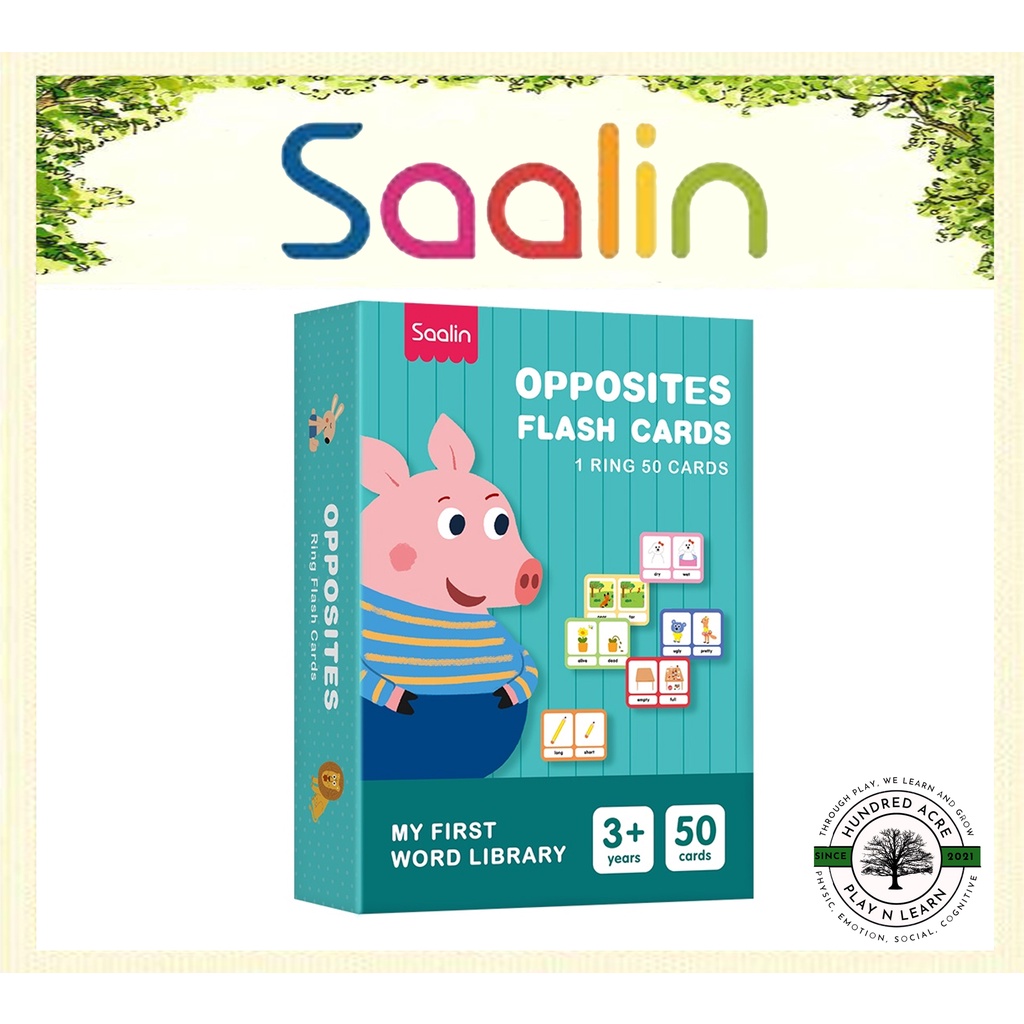 Saalin Opposites Flash Cards [My First Word Library]