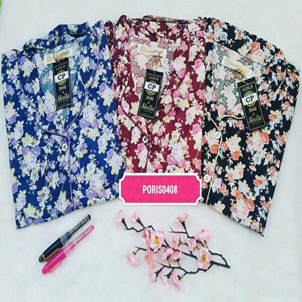 GROSIR 4 - Baju Tidur Wanita CP Katun Jepang Hoki Sheila Gold Dewasa