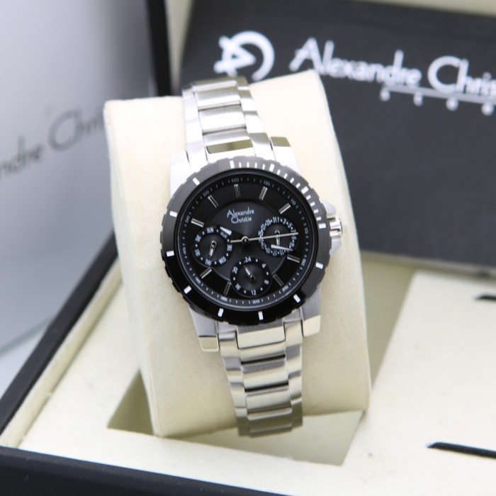 ALEXANDRE CHRISTIE. AC 6141. SILVER BLACK. LADIES. ORIGINAL