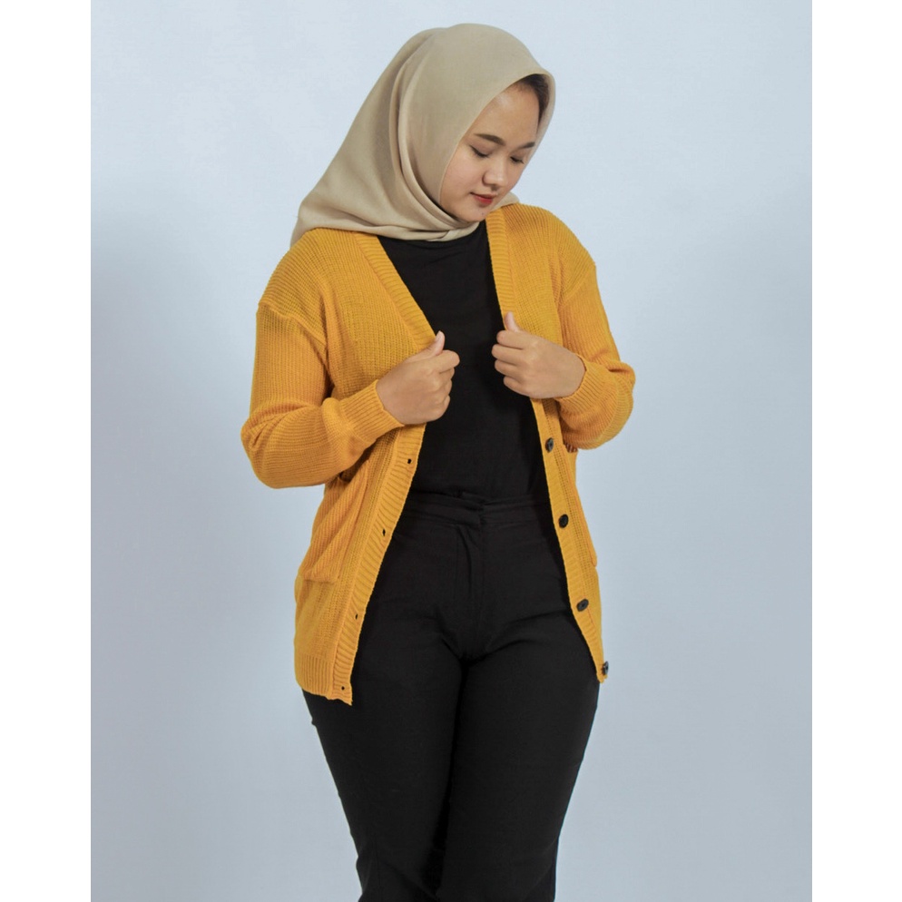 ZAHRA - Cardigan Wanita MERISSA Outer Cardigan Rajut Halus