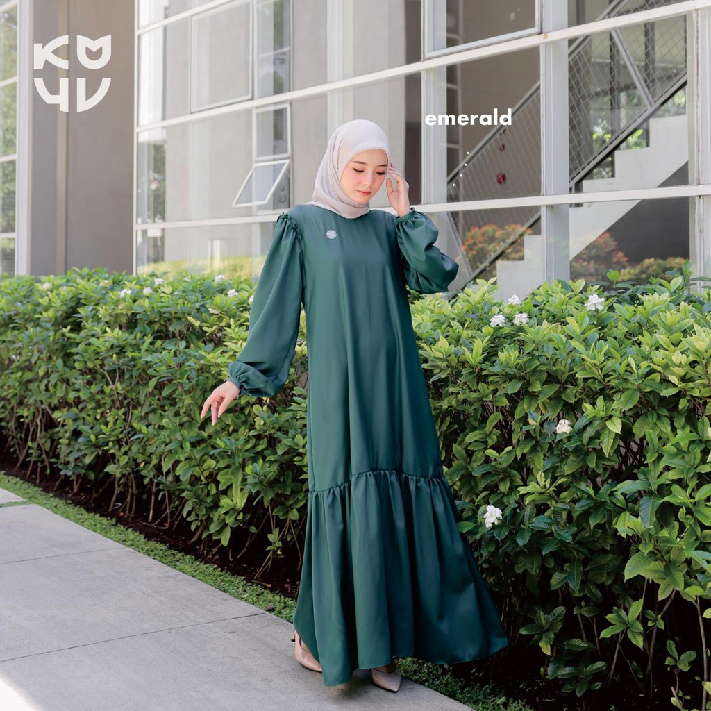 Koyu Hijab Firly Dress Toyobo Premium