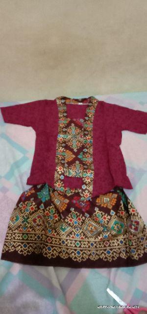 Kebaya Kutubaru Batik Anak