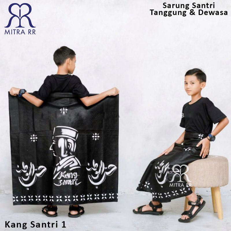 Sarung Santri / Sarung Wayang Sarung Batik Pria Wanita Katun Goyor Uk Tanggung dan Dewasa/ Sarung Anak Laki laki 12 tahun- Dewasa